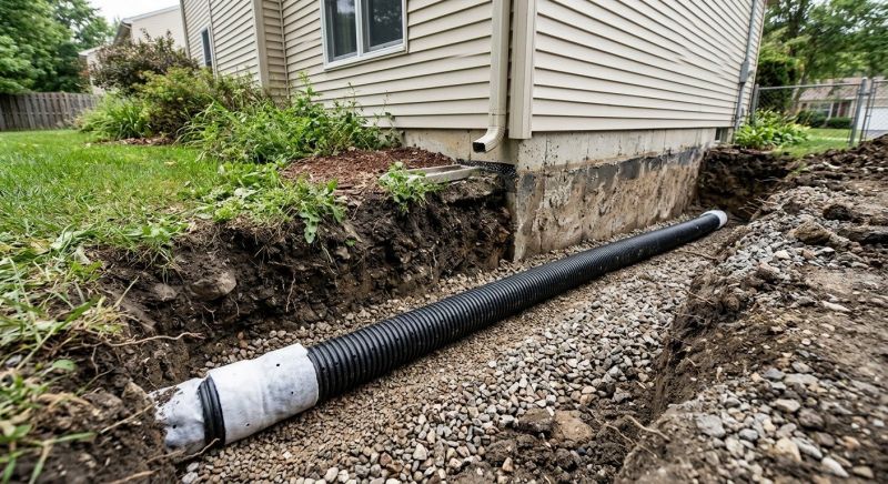 Perimeter Drain Construction in Birmingham, AL